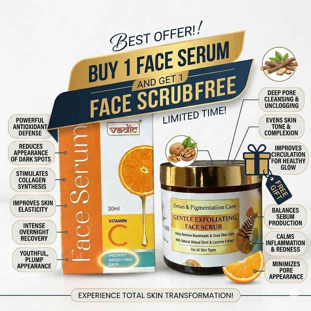 Vadic™ Face Serum (Free Face Scrub)